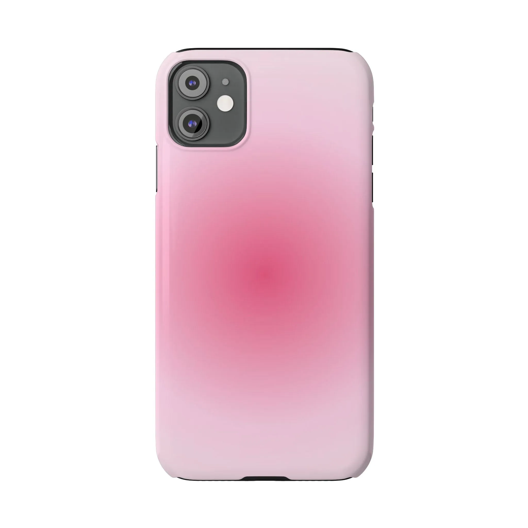 Blush Aura Gradient Glow iPhone Cases