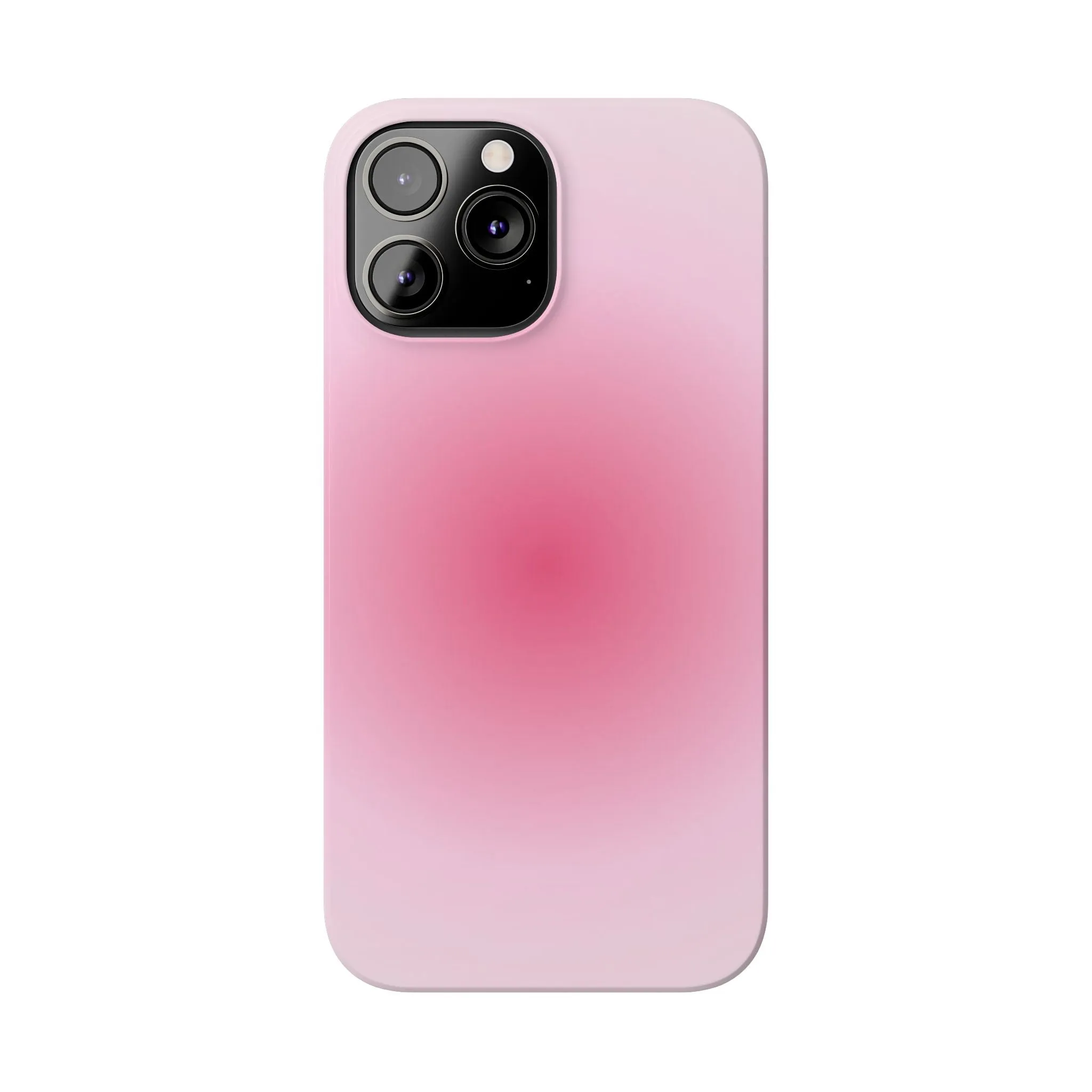 Blush Aura Gradient Glow iPhone Cases