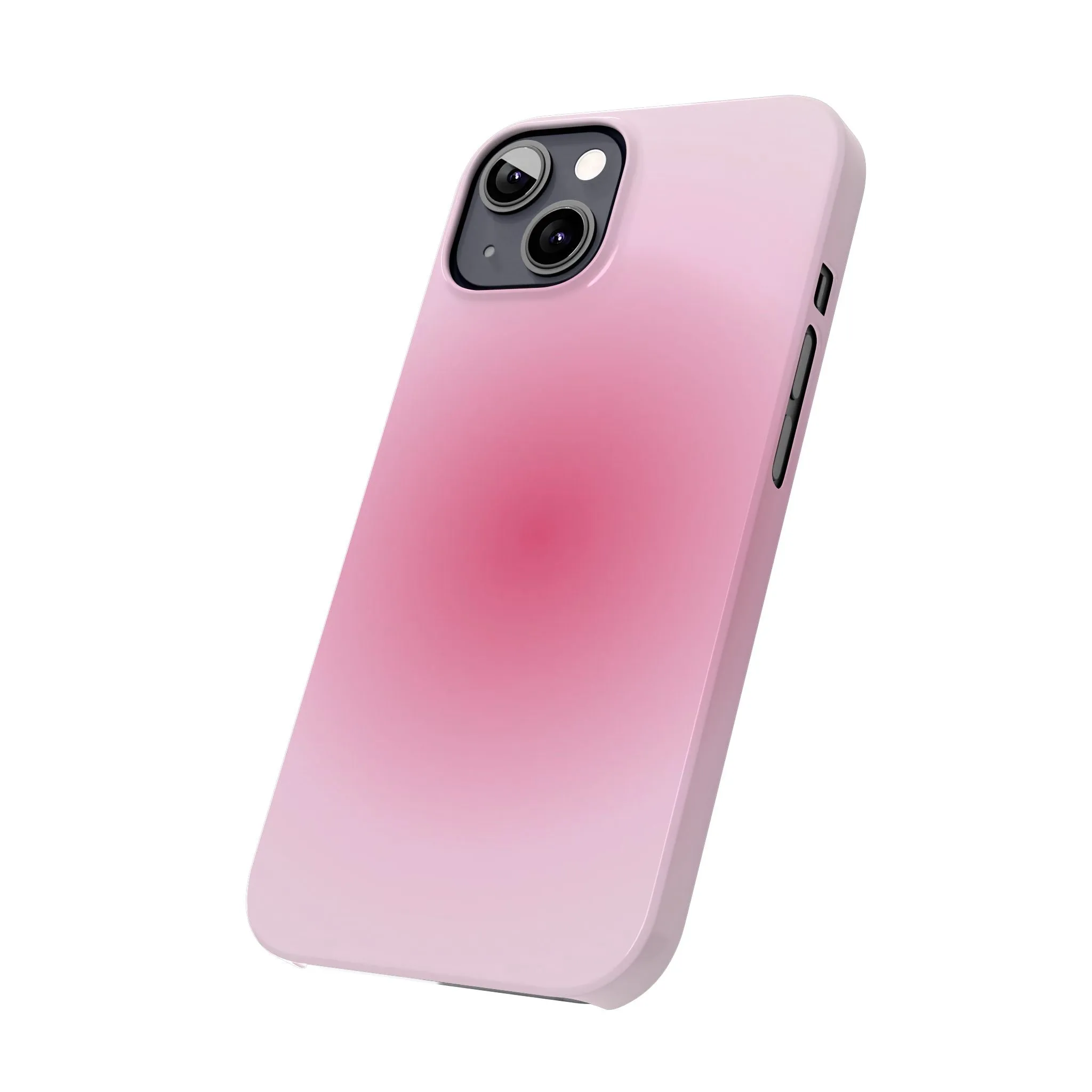 Blush Aura Gradient Glow iPhone Cases