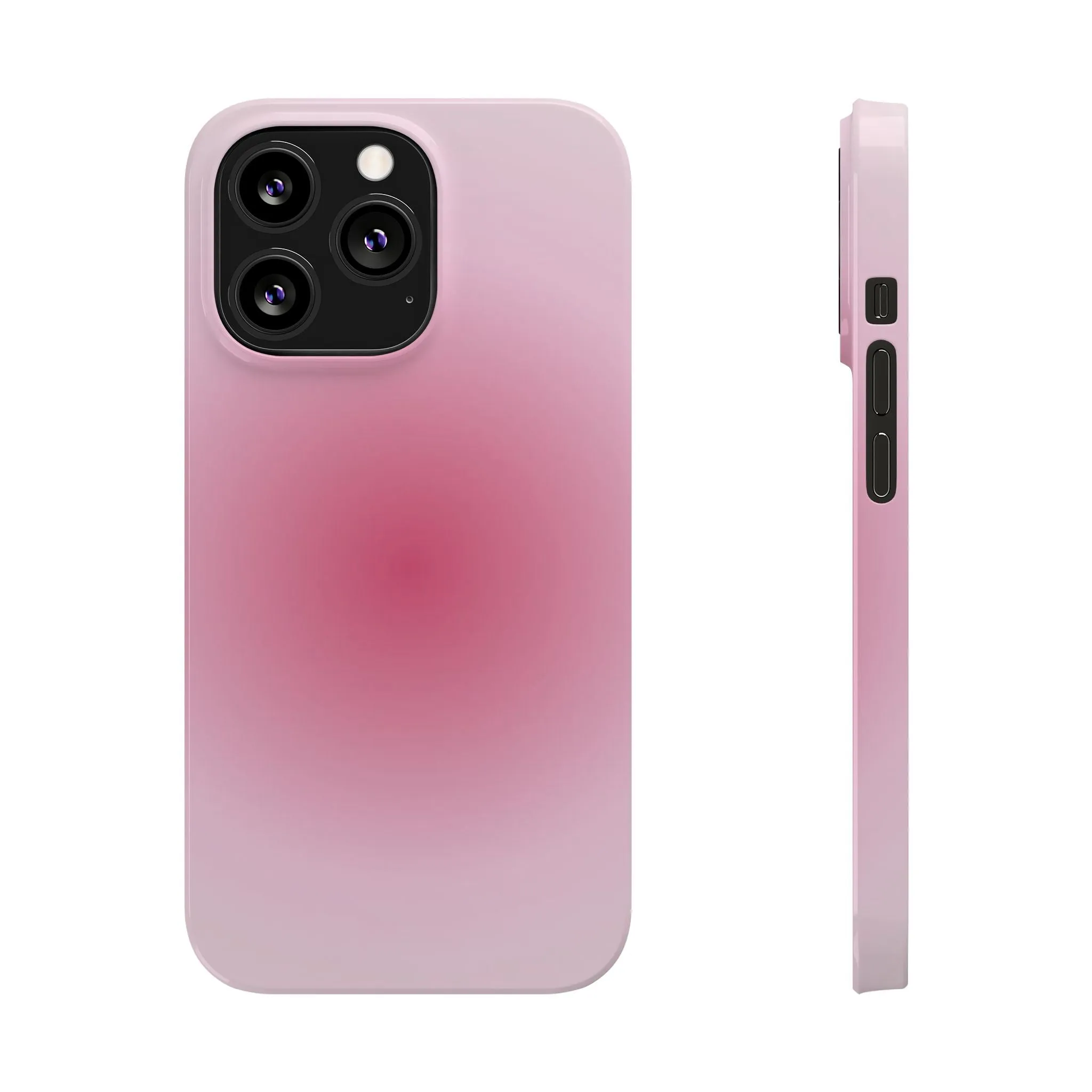 Blush Aura Gradient Glow iPhone Cases