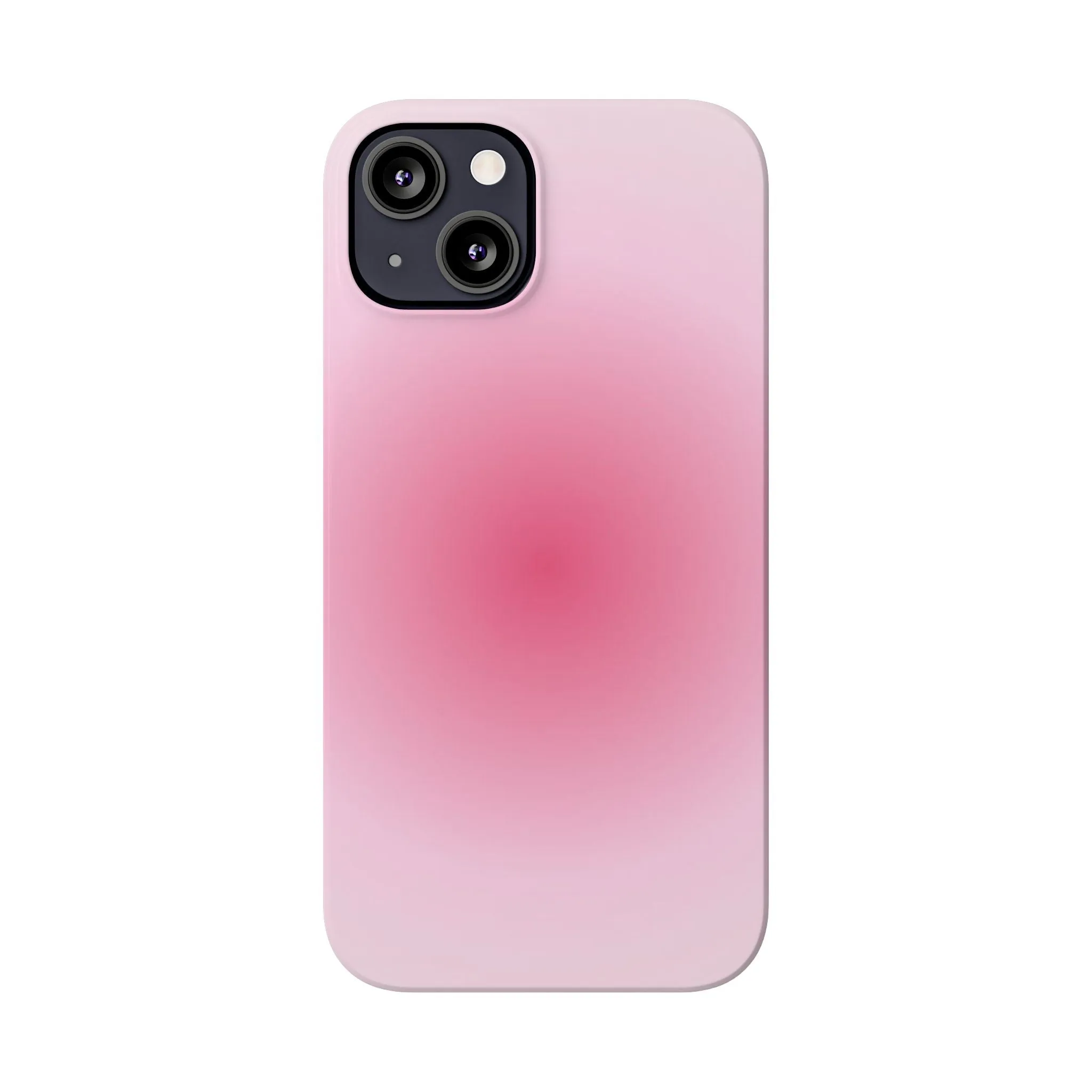 Blush Aura Gradient Glow iPhone Cases