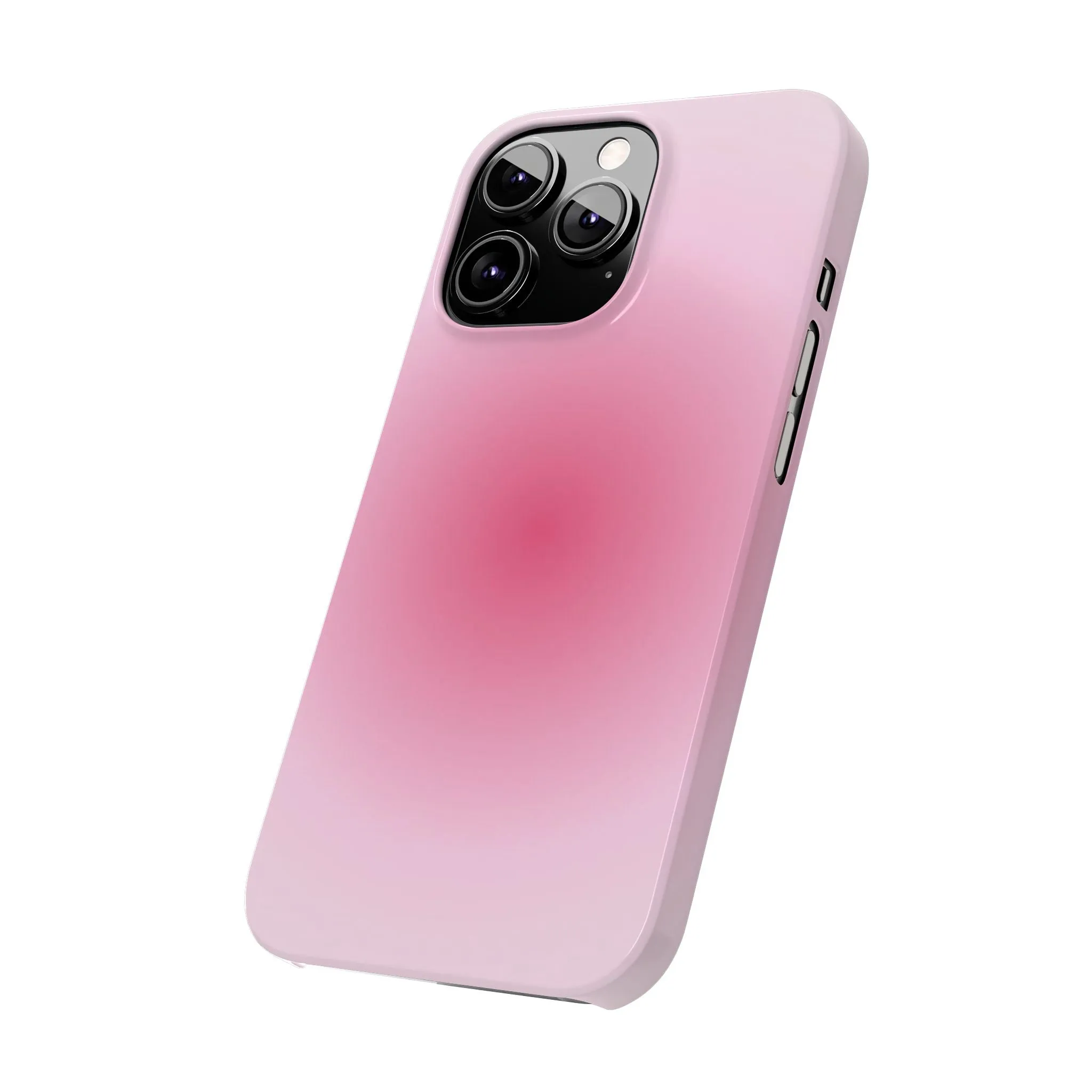 Blush Aura Gradient Glow iPhone Cases