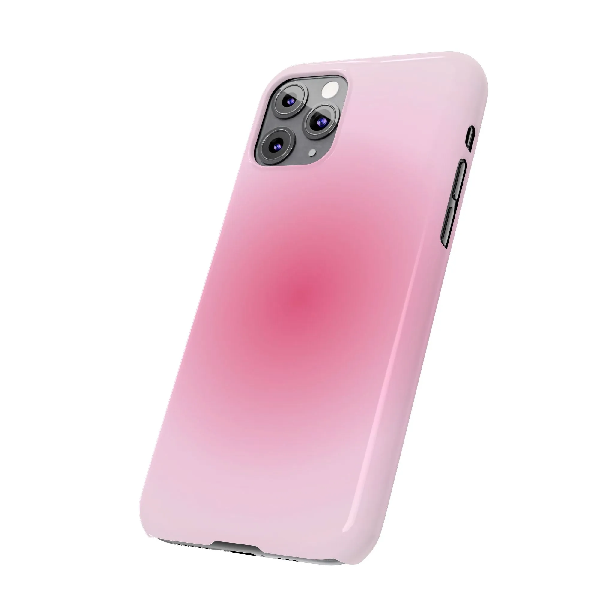 Blush Aura Gradient Glow iPhone Cases