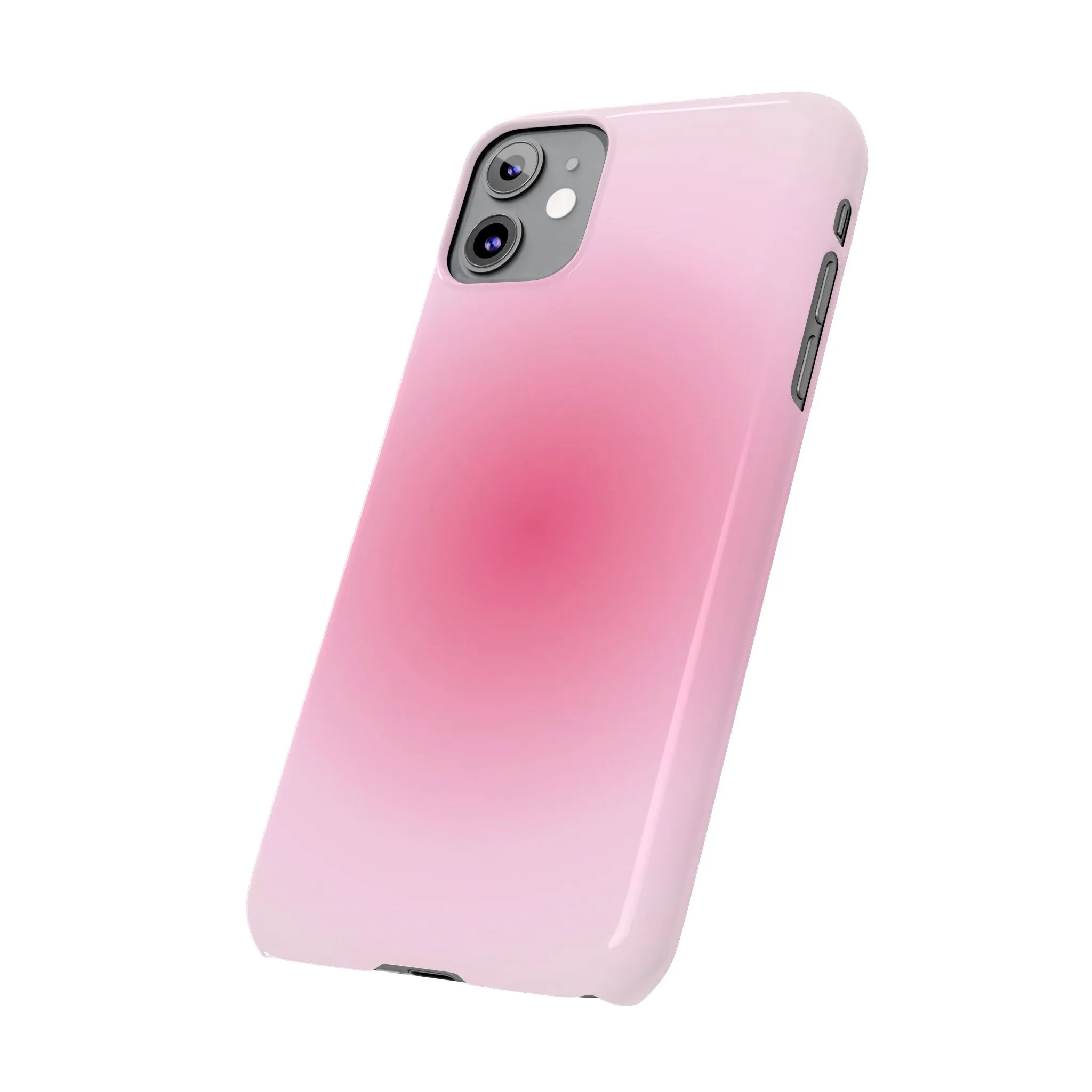 Blush Aura Gradient Glow iPhone Cases