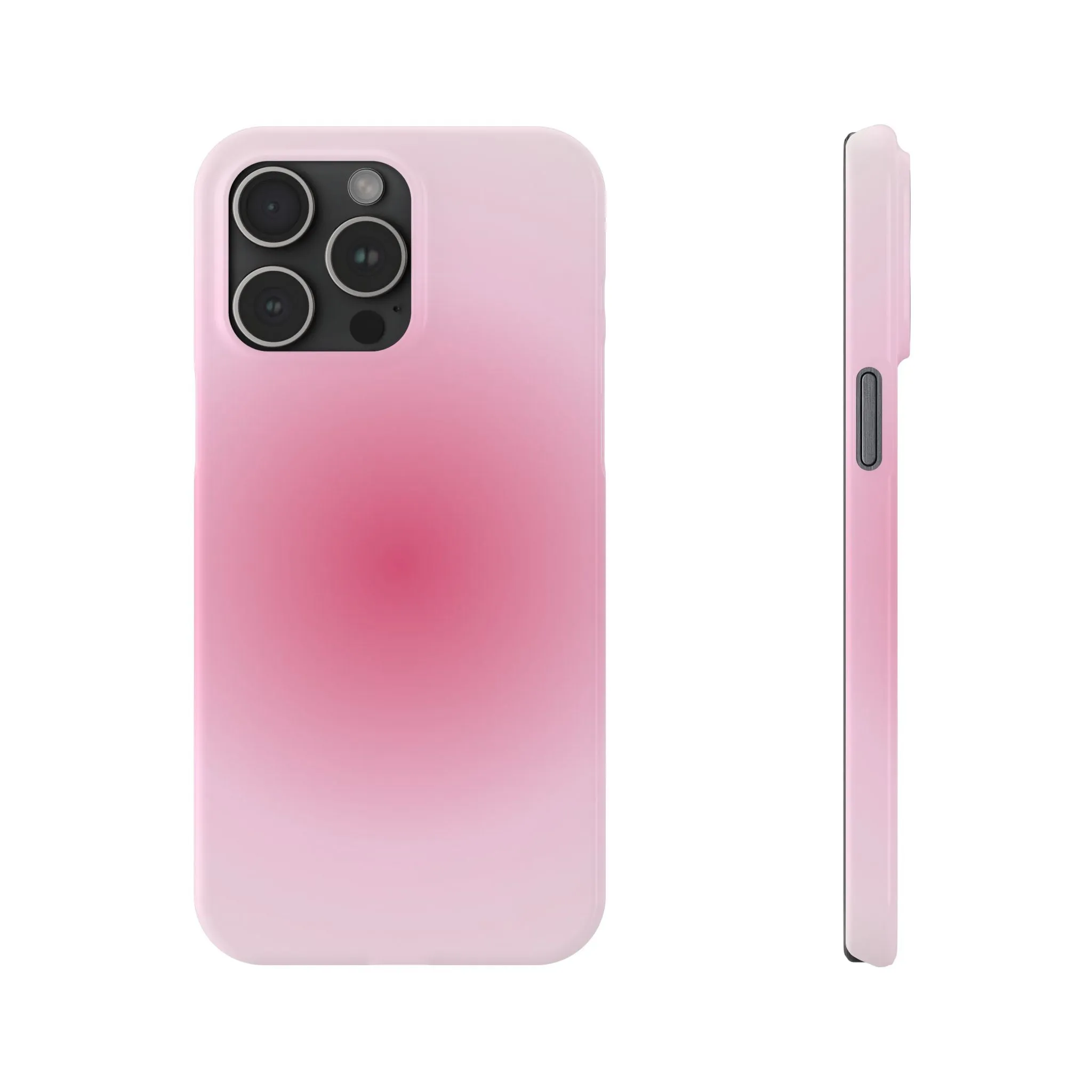 Blush Aura Gradient Glow iPhone Cases