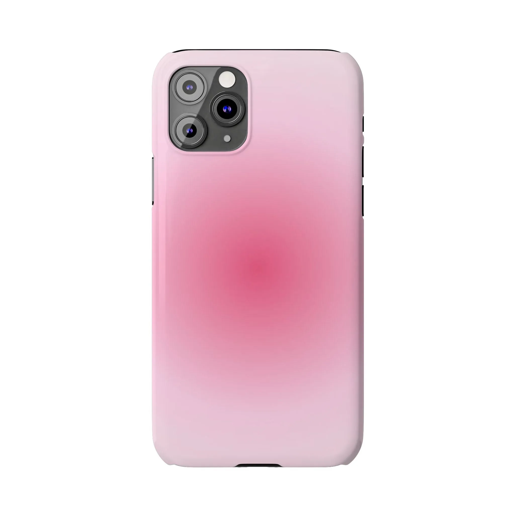 Blush Aura Gradient Glow iPhone Cases