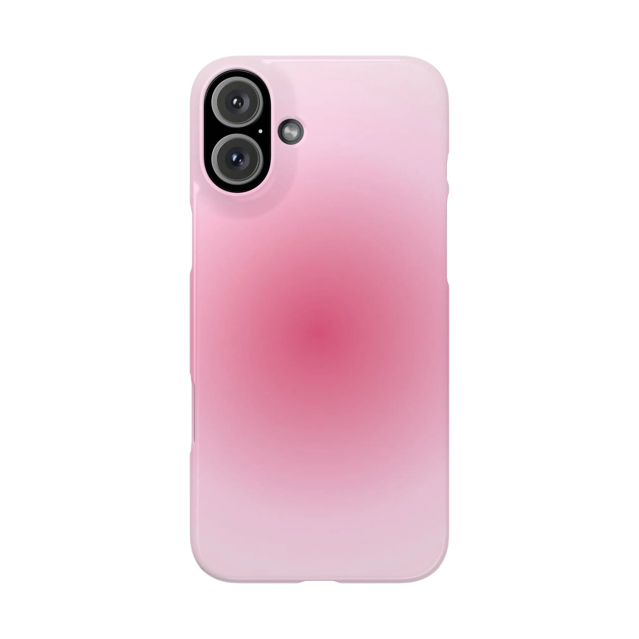 Blush Aura Gradient Glow iPhone Cases