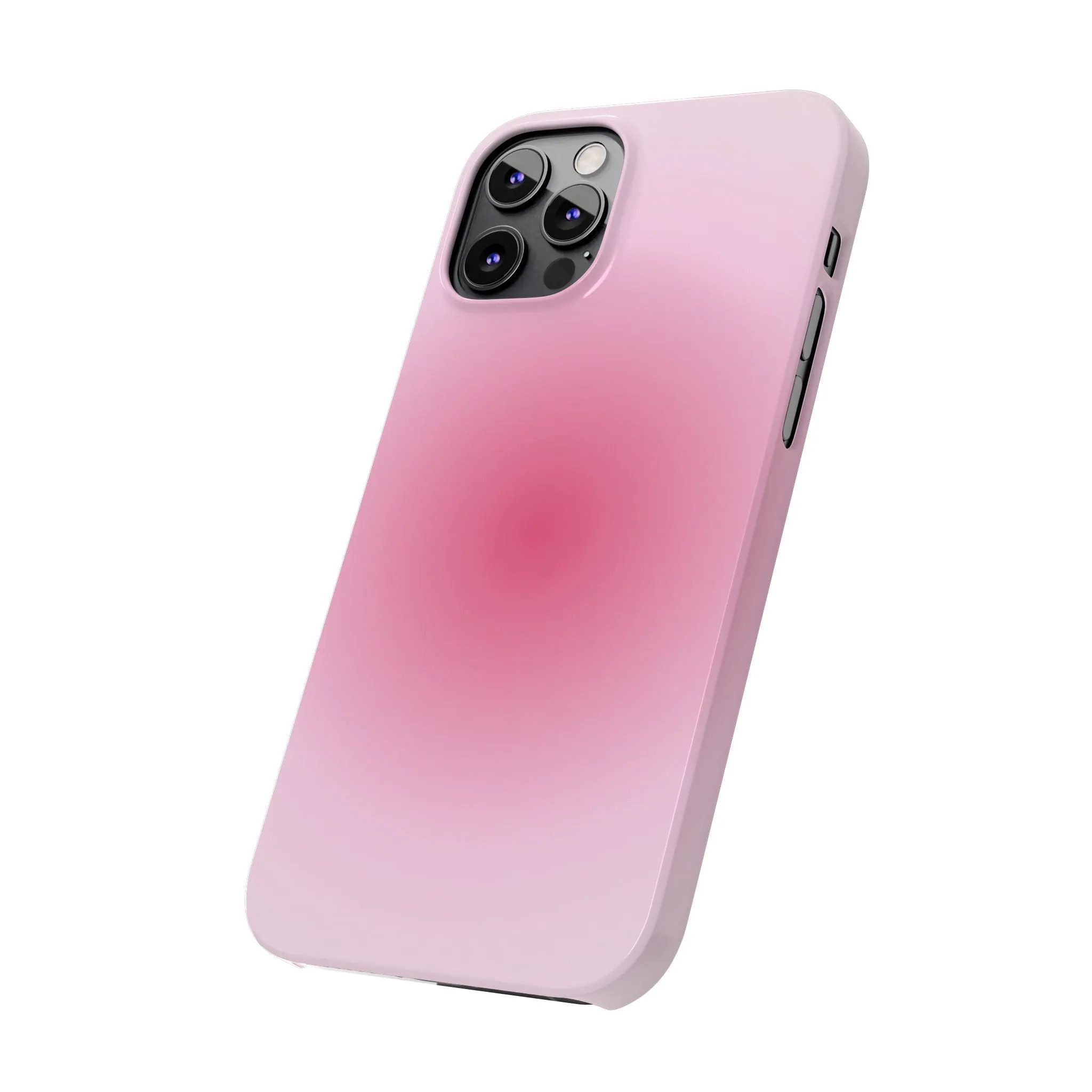 Blush Aura Gradient Glow iPhone Cases