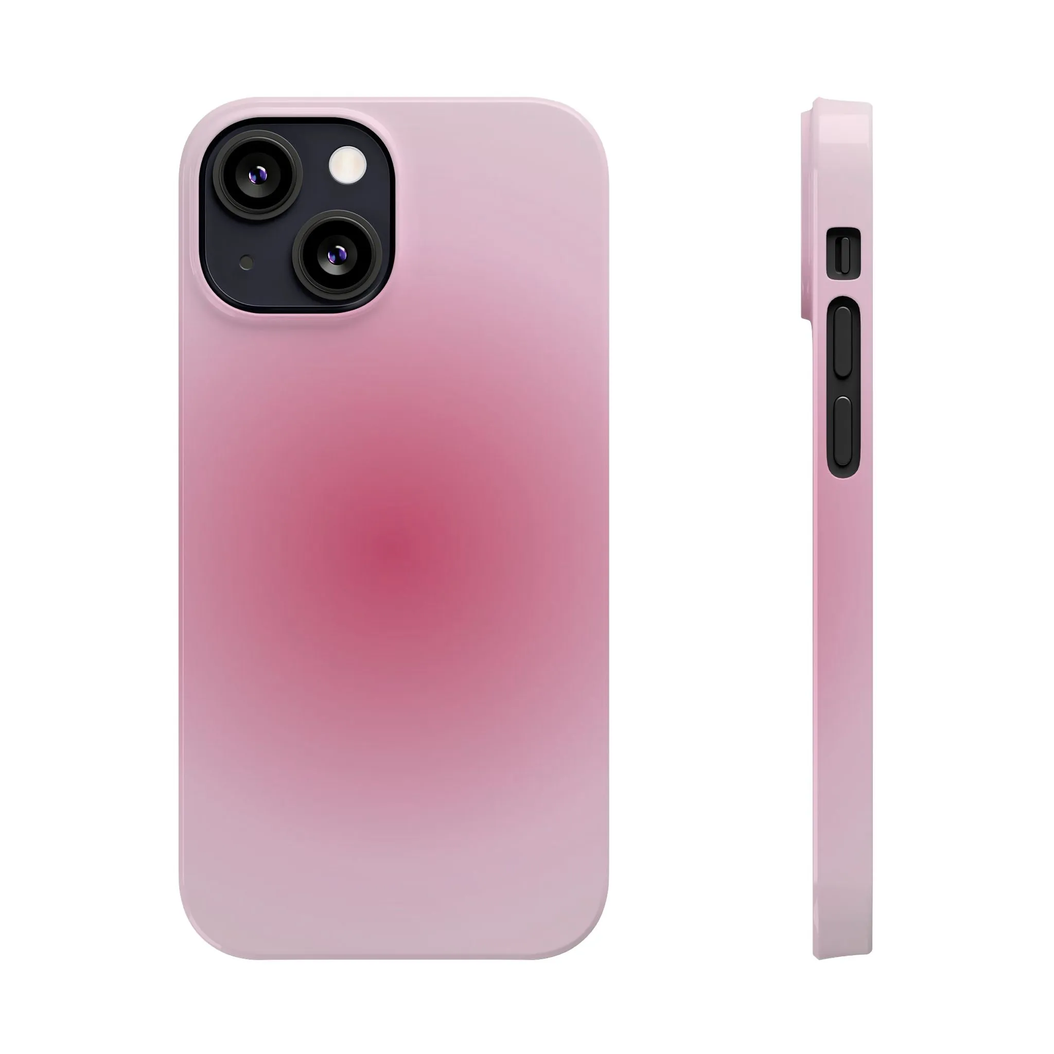 Blush Aura Gradient Glow iPhone Cases