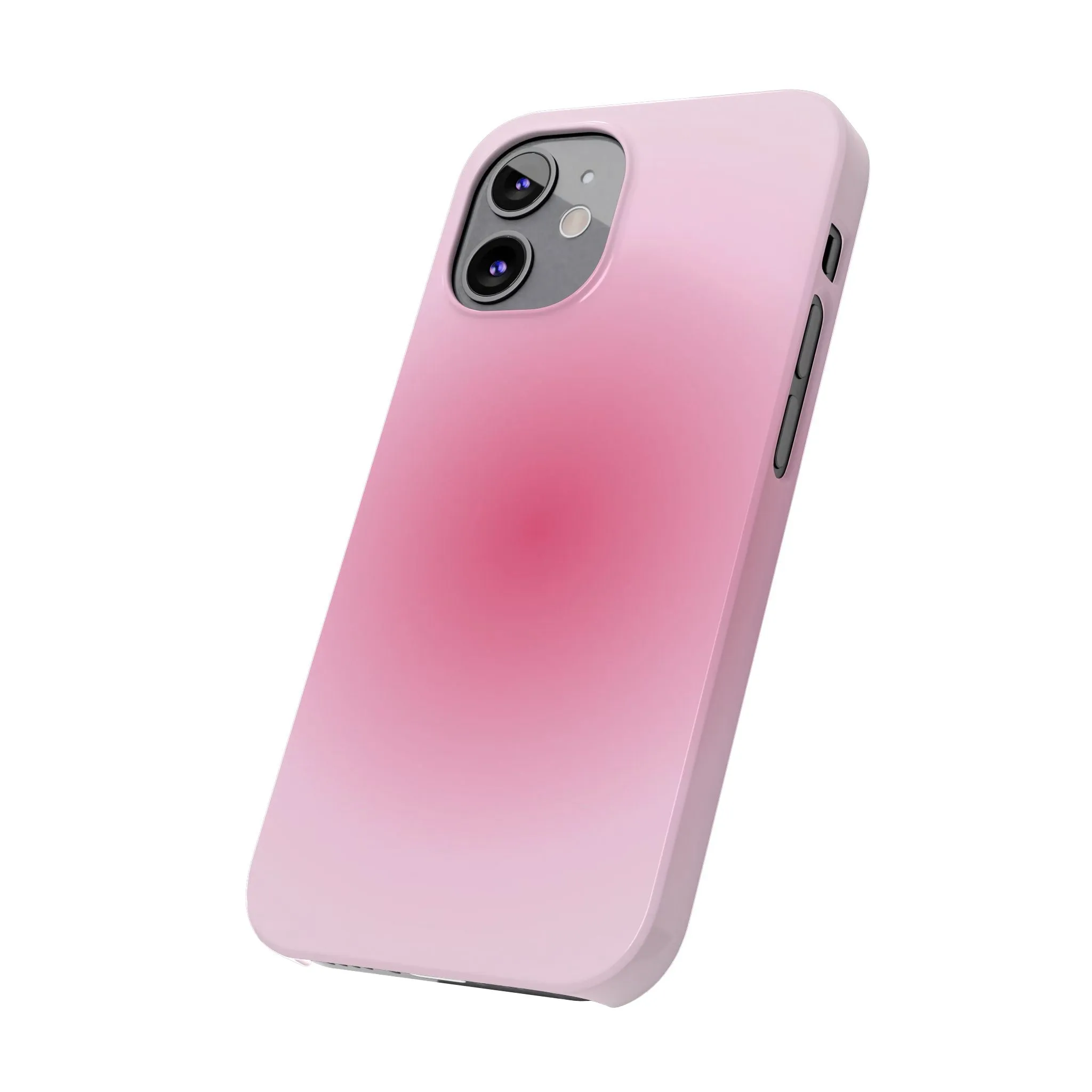 Blush Aura Gradient Glow iPhone Cases