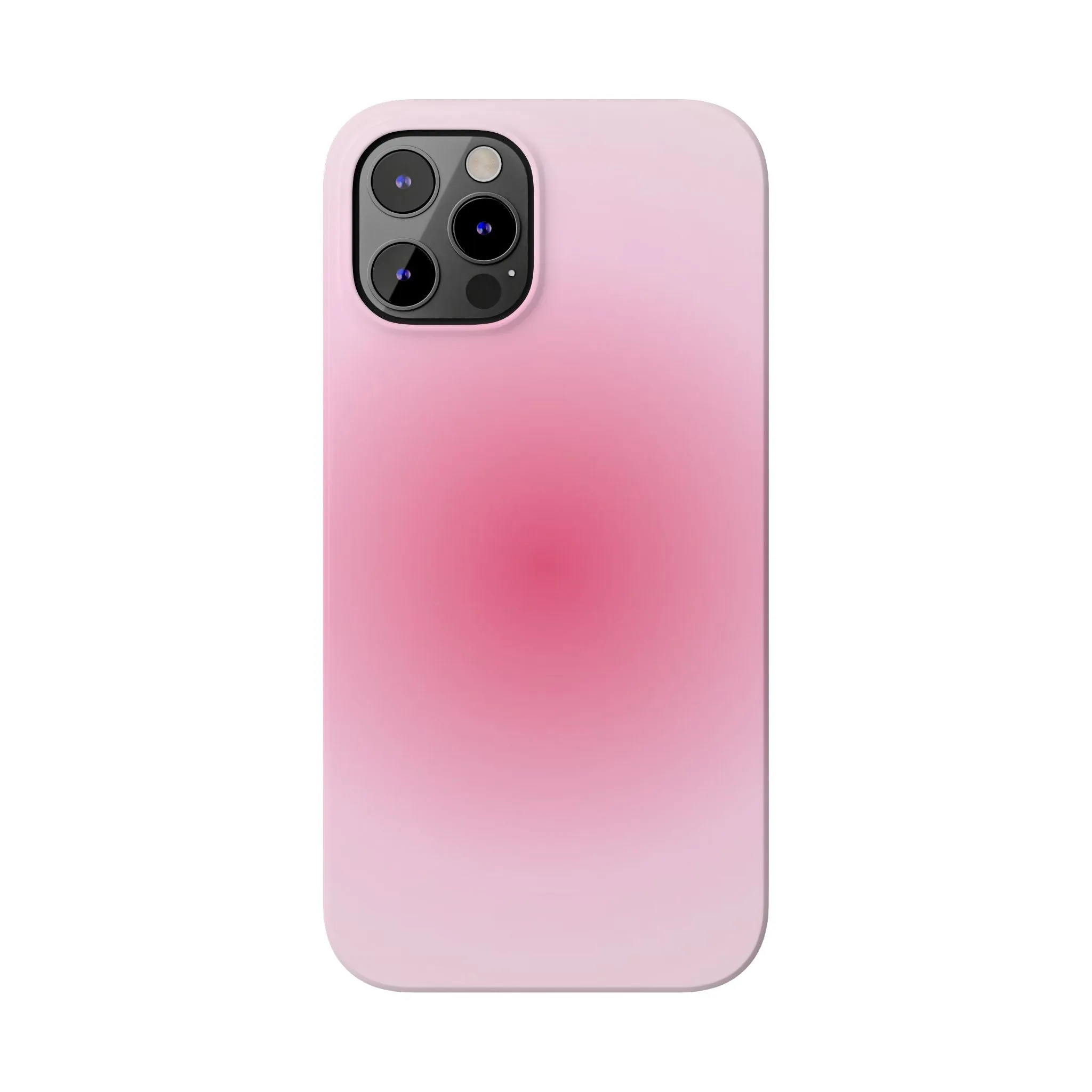 Blush Aura Gradient Glow iPhone Cases