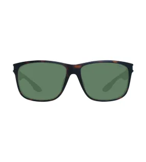 BMW Men's Green Square Sunglasses