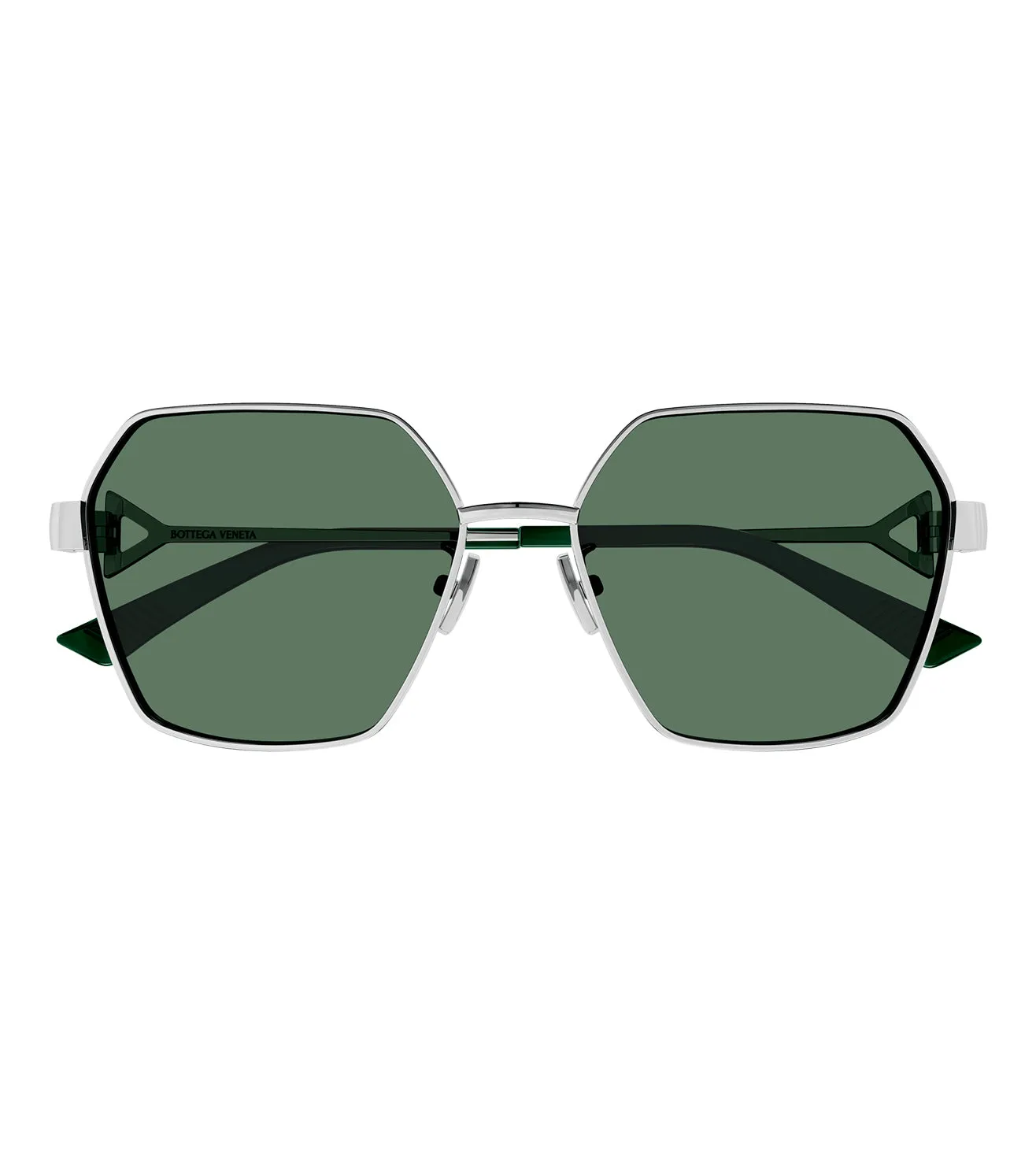 Bottega Venetta New Classic Women's Green Geometric Sunglasses