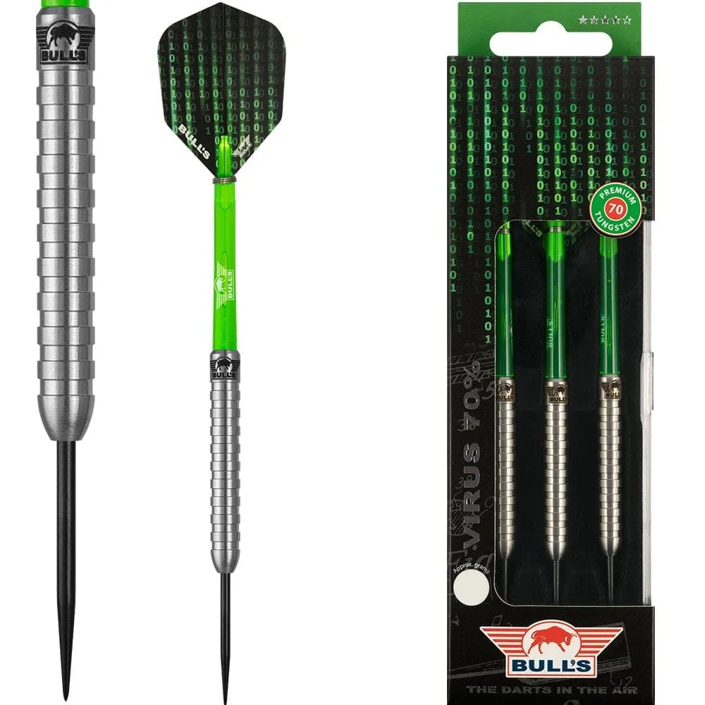 Bulls Virus Darts - Steel Tip Tungsten - Stark Ring Grip