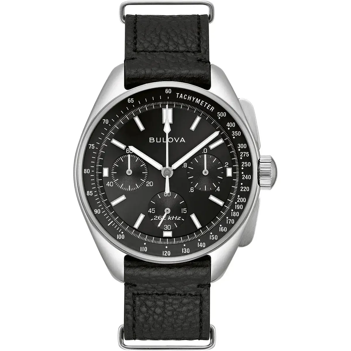 Bulova Lunar Pilot Chrono Men's Silver Watch 96K111