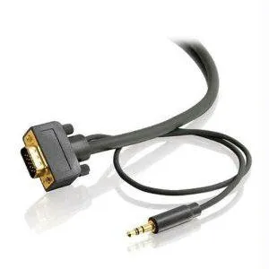 C2g 25ft Fleximaandtrade; Hd15 Uxga   3.5mm Stereo Audio M-m Monitor Cable