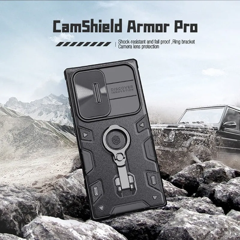 Camshield Armor Pro Slide Camera Phone Case With Ring Holder For Samsung S23 S22 S21