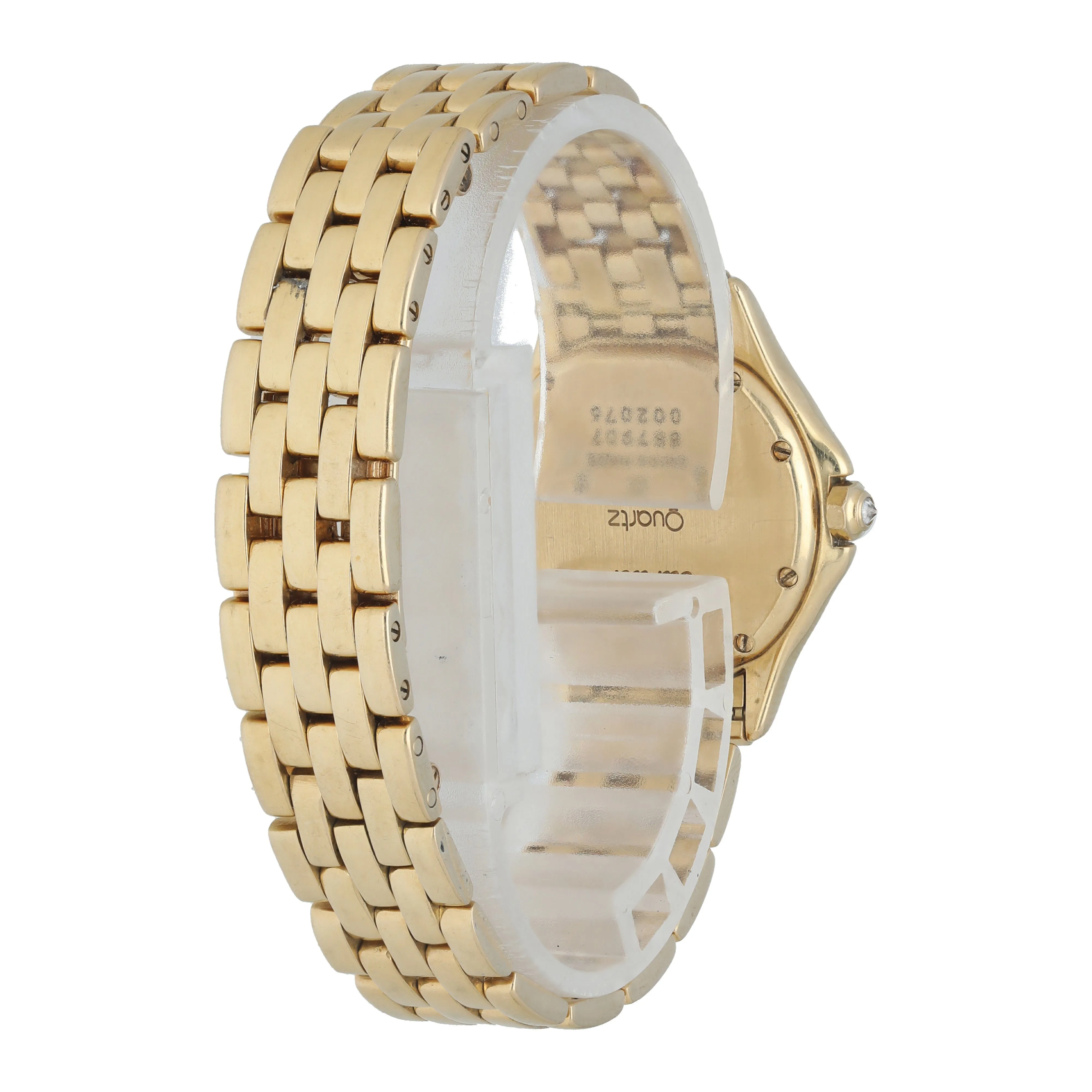 Cartier Panthere Cougar 887907 Yellow Gold Diamond Watch