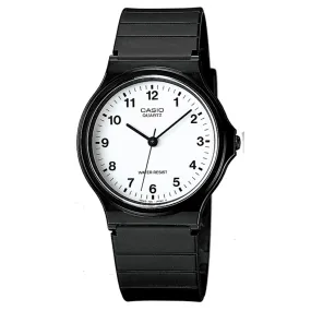 Casio Watch Black White Small Numbers MQ-24-7BLDF