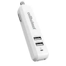 Cellhelmet 4.8A Triple Port Car Charger (White)