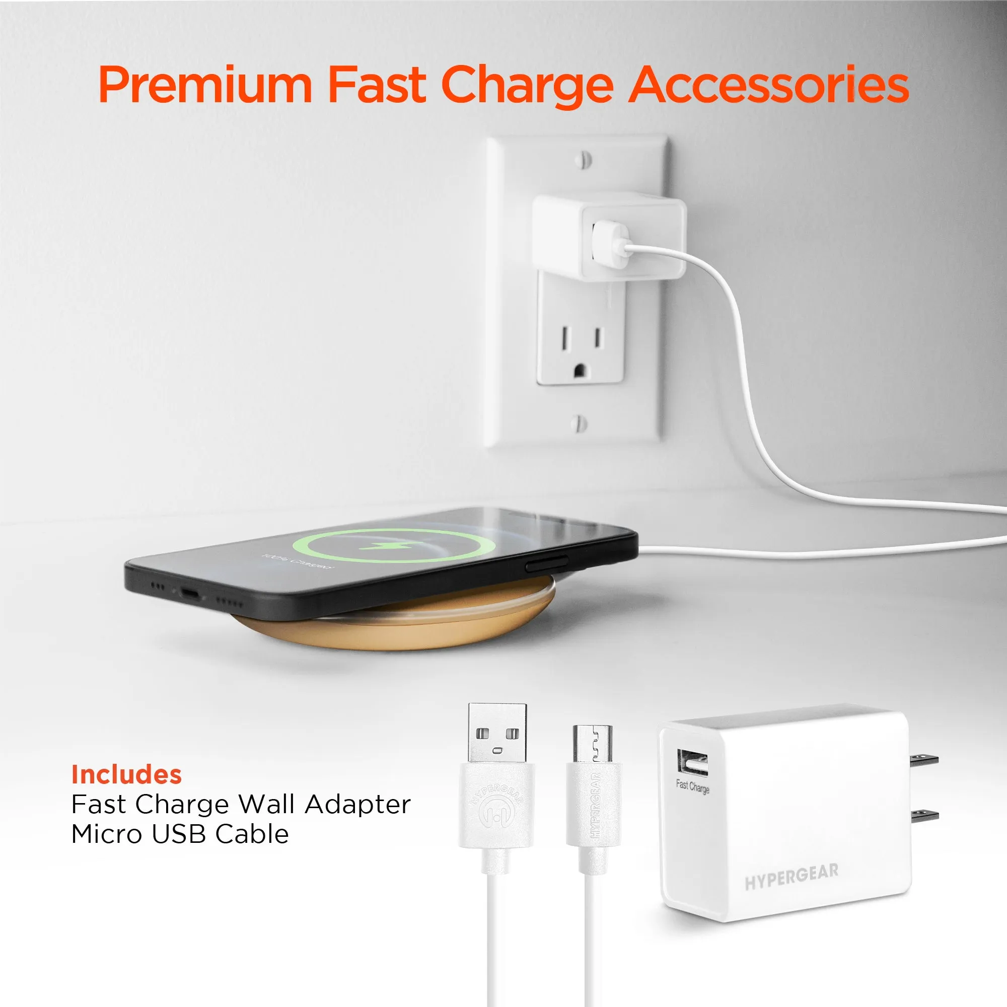 ChargePad Pro 15W Wireless Fast Charger | Gold