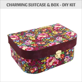 Charming Fabric box/suitcase DIY kit, cartonnage kit 193