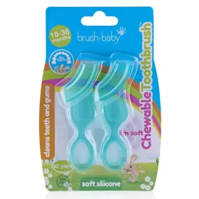 Chewable Toothbrush For Babies - Baby Teether (Double Pack)