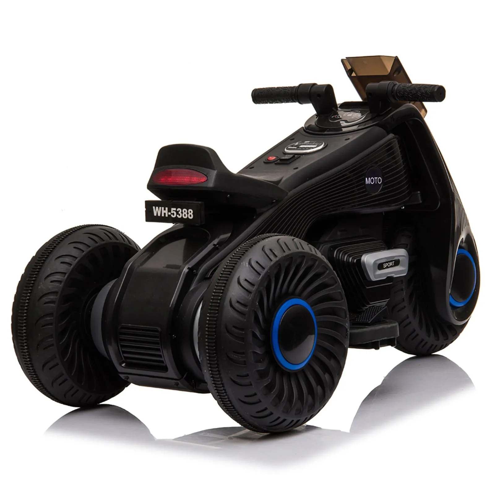 Children's Electric Motorcycle 3 Wheels Double Drive