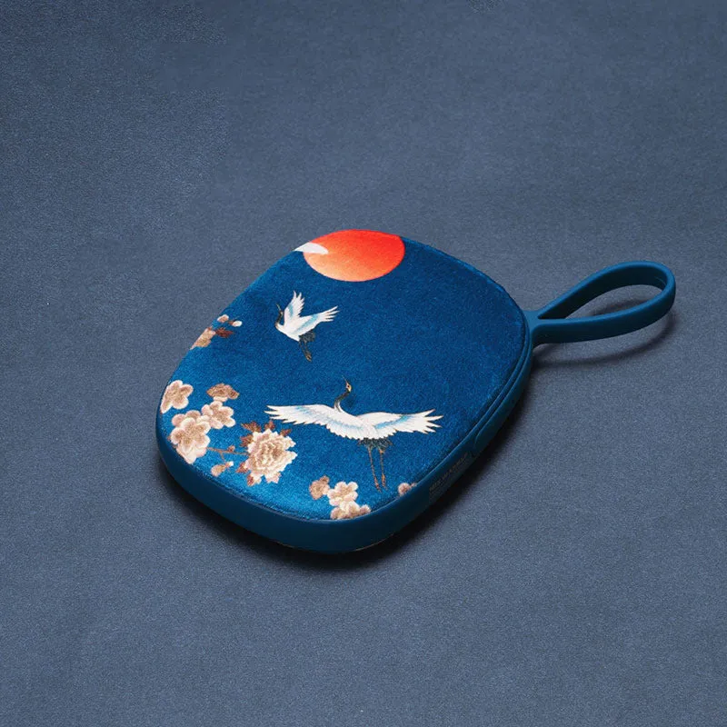 Chinese Style Velvet Skin USB Portable Charger Power Bank Hand Warmer