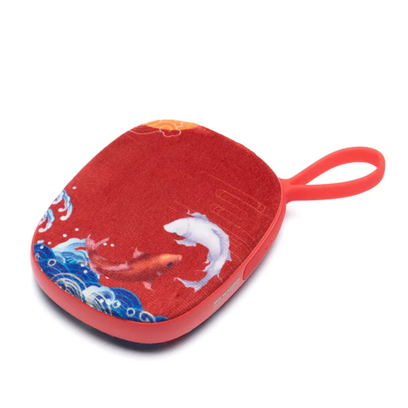 Chinese Style Velvet Skin USB Portable Charger Power Bank Hand Warmer