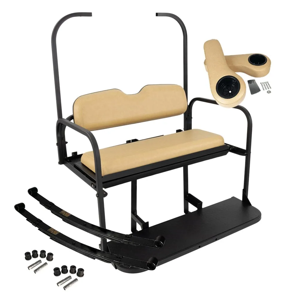 Club Car DS Golf Cart Rear Flip Seat Kit (1982-2000.5) | Gusto™