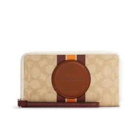 Coach Women's Dempsey Large Phone Wallet In Signature Jacquard With Stripe And Coach Patch