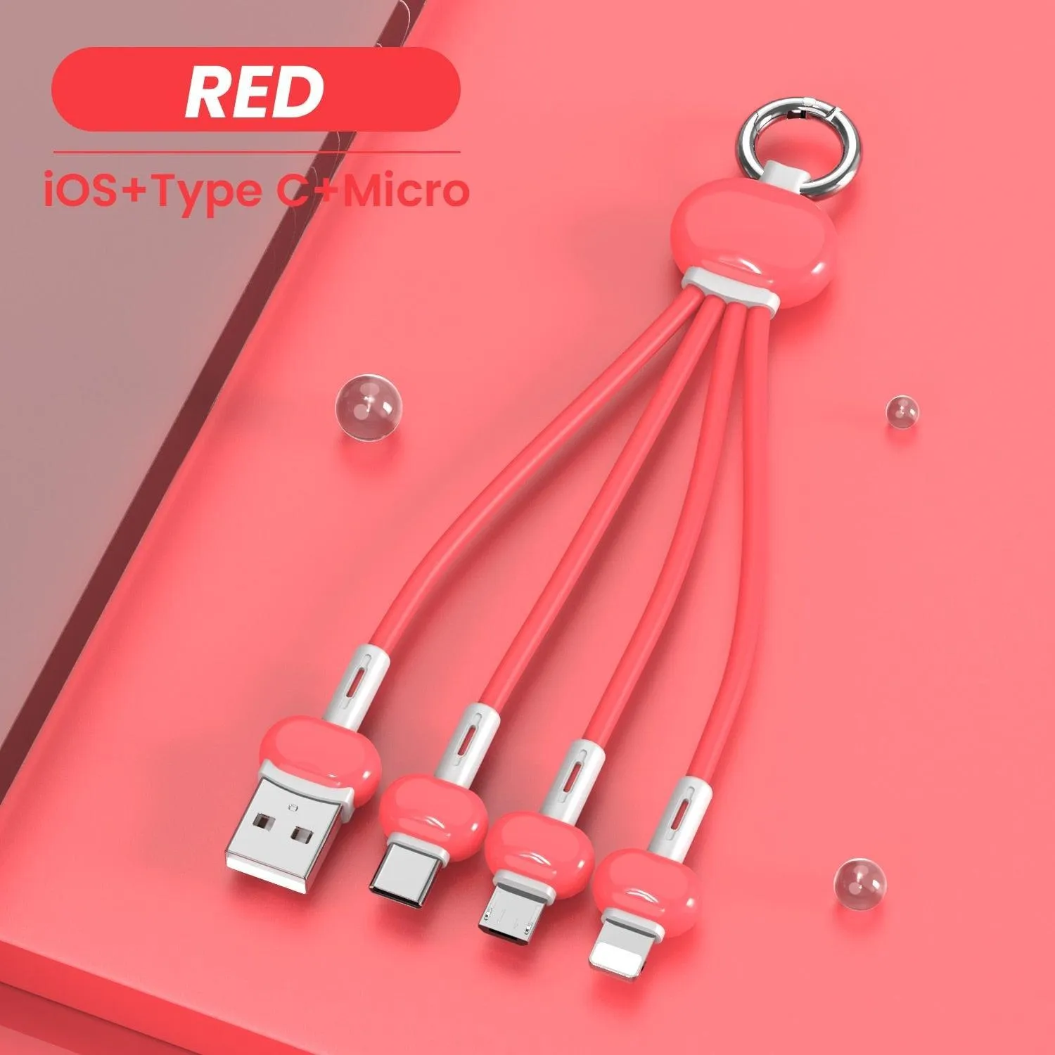 Compact Keychain USB Charger for iPhone and Xiaomi Redmi - Ultimate Travel Charging Solution