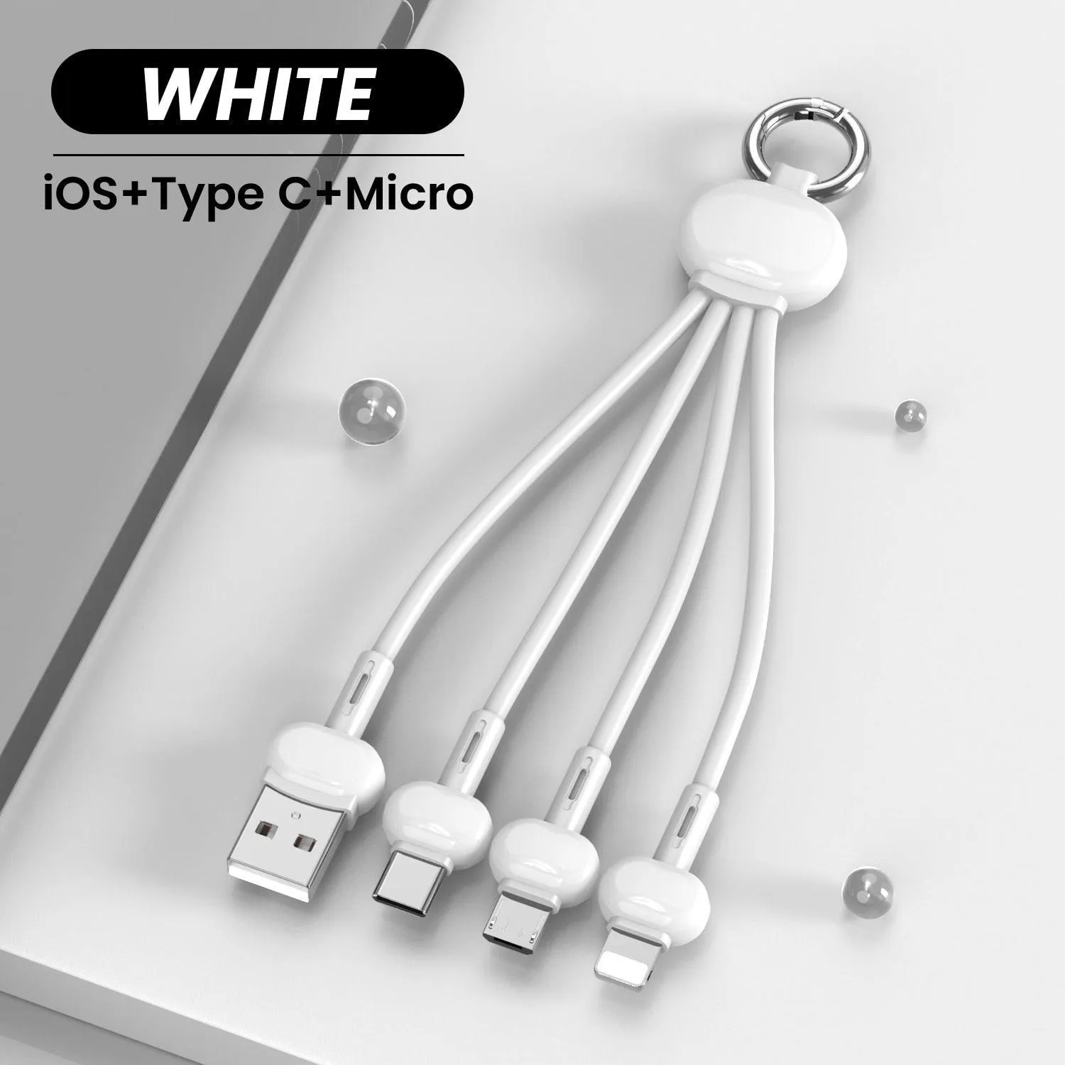 Compact Keychain USB Charger for iPhone and Xiaomi Redmi - Ultimate Travel Charging Solution