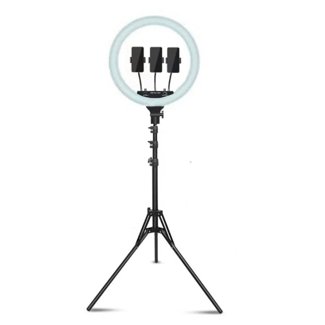 CONQUEROR -  Multipurpose Ring Light 18'' with Tripod for Mobile Cell Phone