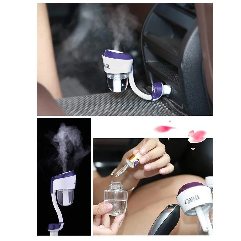 Cool Mist Car Humidifiers,Car Aroma Diffusers All In One! Smart Port Car Charger