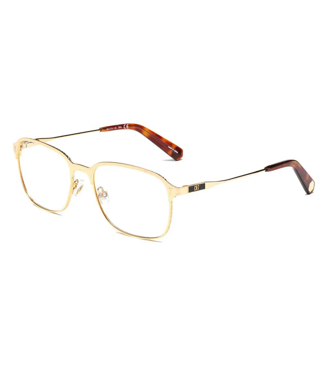 CR7 Unisex Gold Square Optical Frames