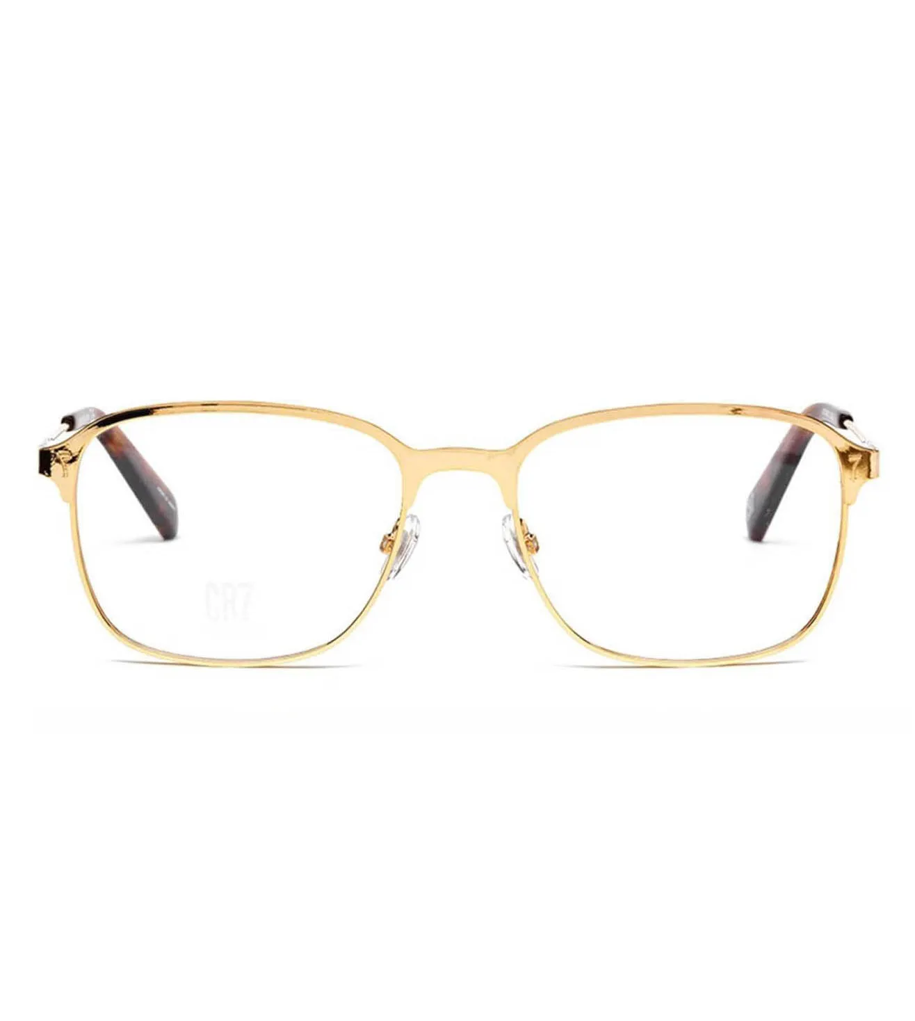 CR7 Unisex Gold Square Optical Frames