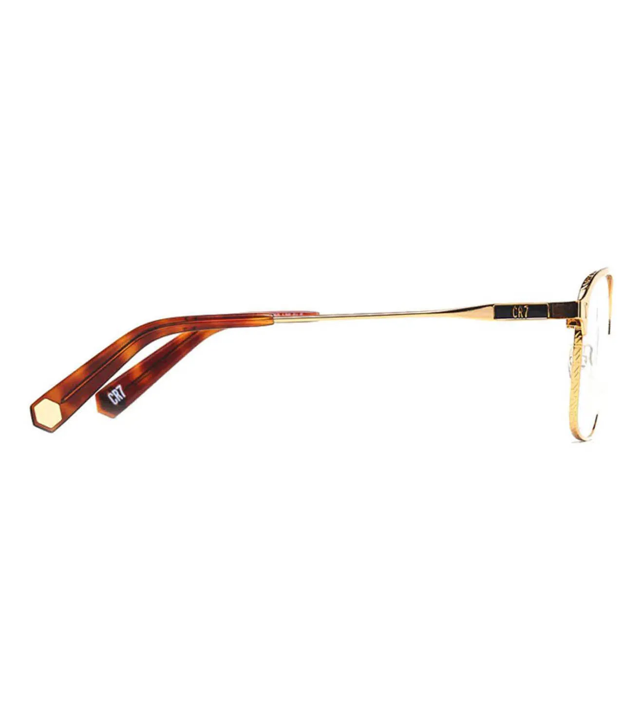 CR7 Unisex Gold Square Optical Frames