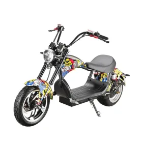 CRONY X1 Harley Electrocar car With BT Speaker 65KM/H Electrocar car Citycoco Fat Tire Electric motorcycle | Street dance