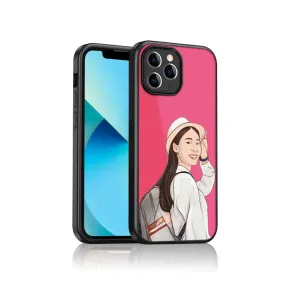 Custom Pic Print on Mobile Cover Pink iPhone 11 Pro Case With Image - Cartoonize Filter