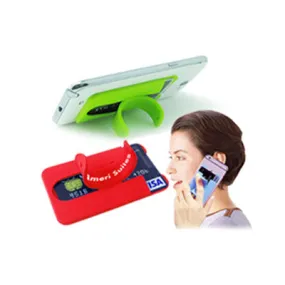 Custom Silicone Mobile Phone Wallet with Stand