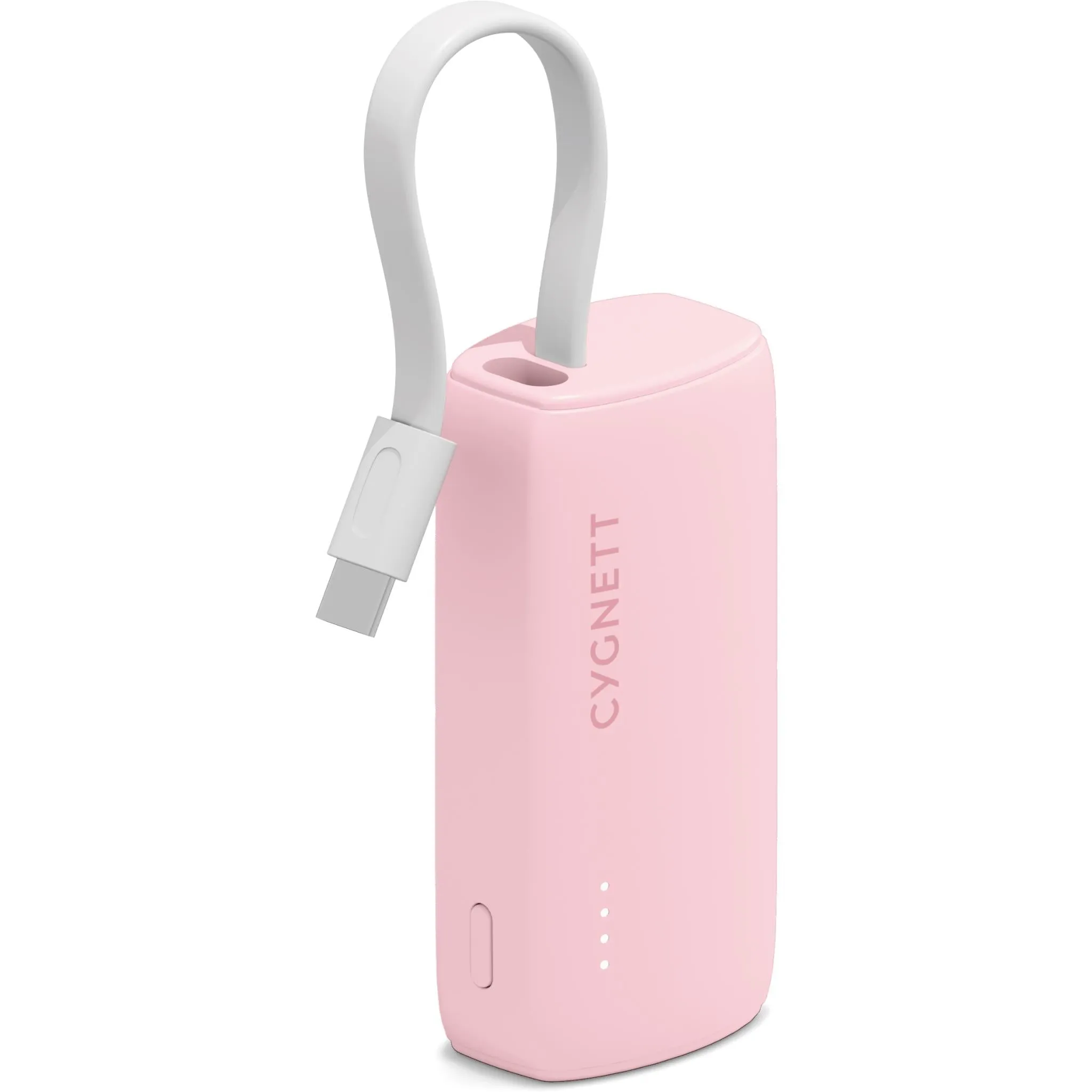 Cygnett Charge Connect 5K Power Bank with Integrated USB-C Cable (Pink)