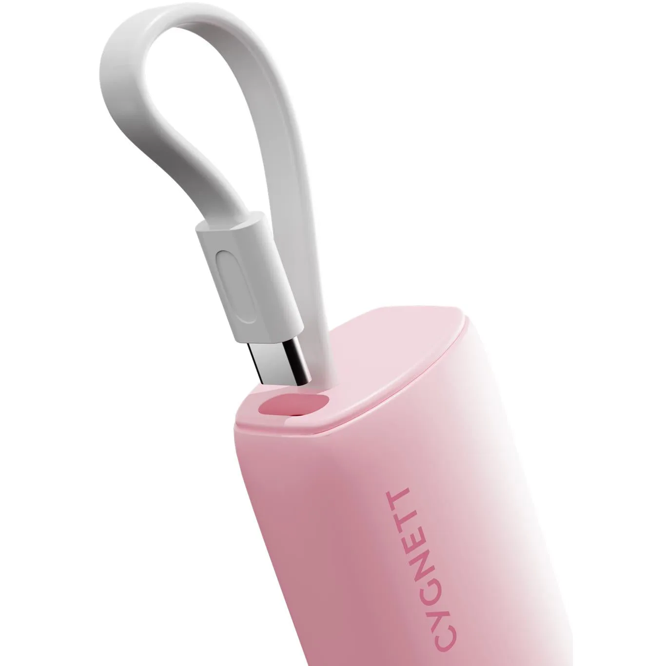 Cygnett Charge Connect 5K Power Bank with Integrated USB-C Cable (Pink)