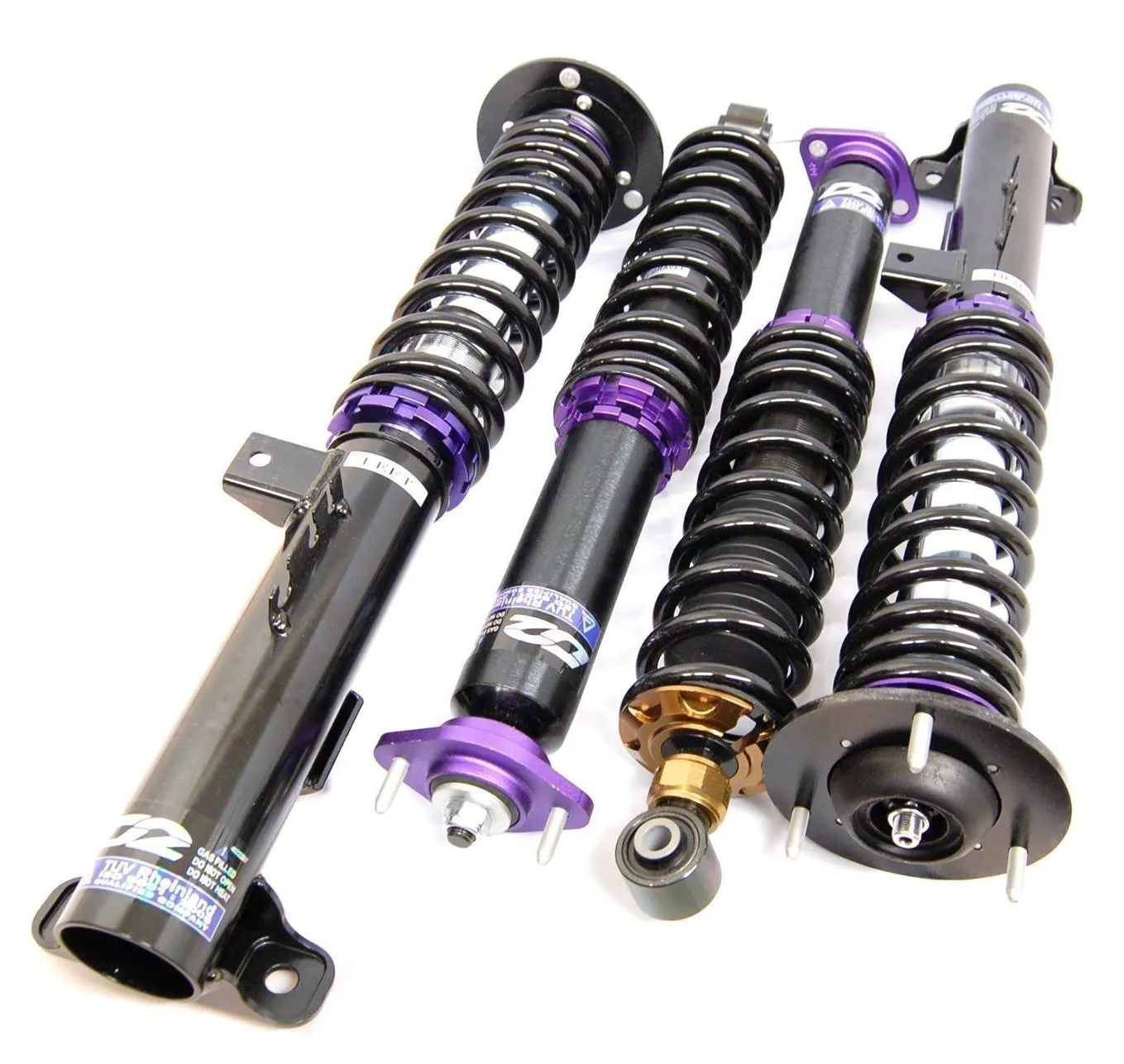 D2 Racing RS Coilovers Honda Civic Hatchback (2017-2021) w/ Front Camber Plates