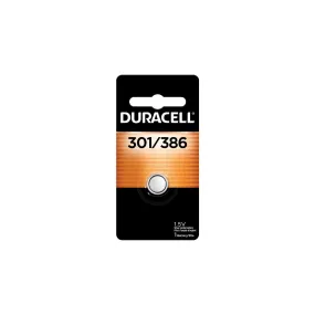 D301/386PK09 Duracell, Button Battery, 1.55 V, Silver Oxide, 1PK