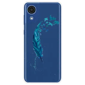 Deco Samsung Galaxy A03 Core case - Blue Feather