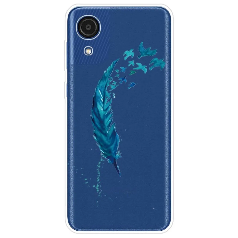 Deco Samsung Galaxy A03 Core case - Blue Feather