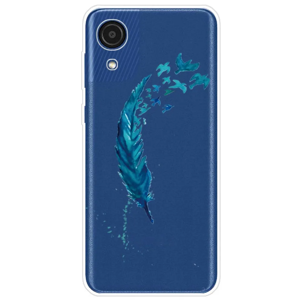 Deco Samsung Galaxy A03 Core case - Blue Feather