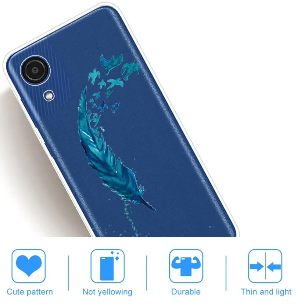 Deco Samsung Galaxy A03 Core case - Blue Feather